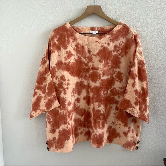 J. Jill Tops - Pure Jill J. Jill Gauzy Tie Dye Minimalist Lagenlook Boho Top Medium